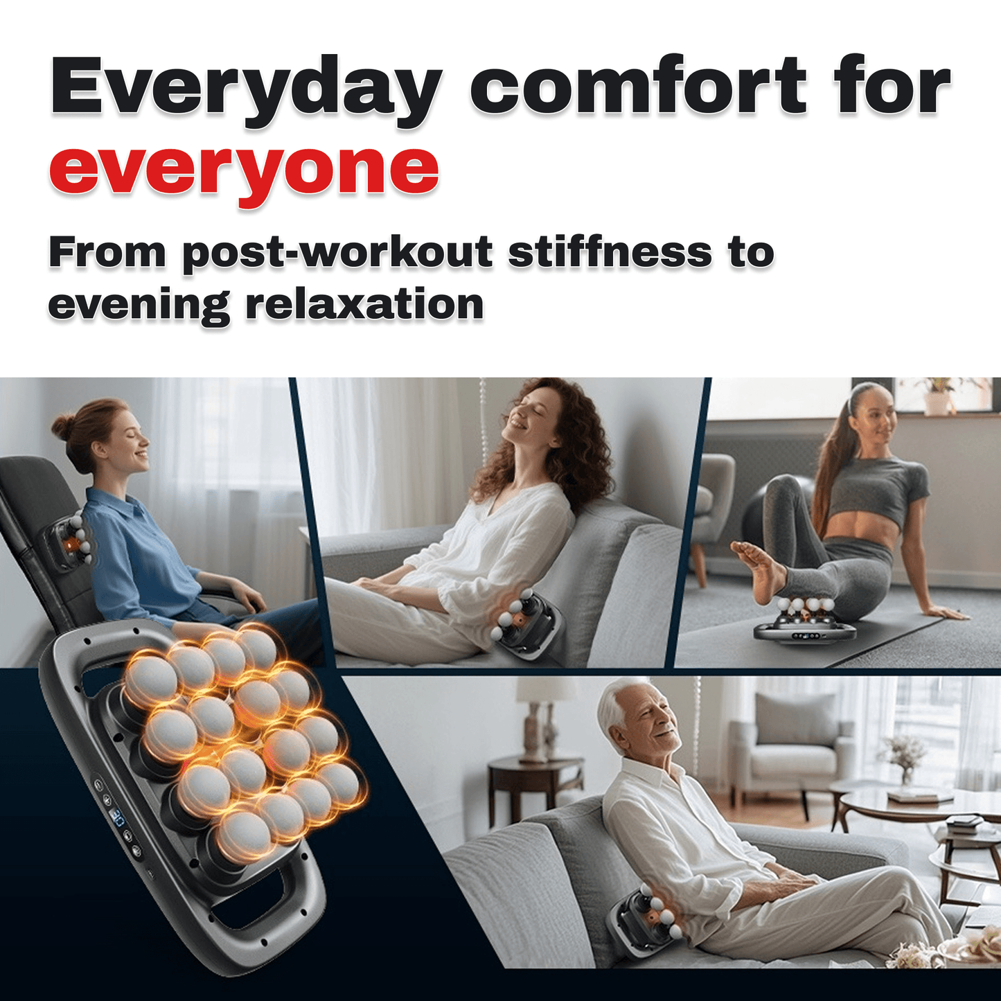 SpinovaRelief+ 16-Head Full-Body Massager