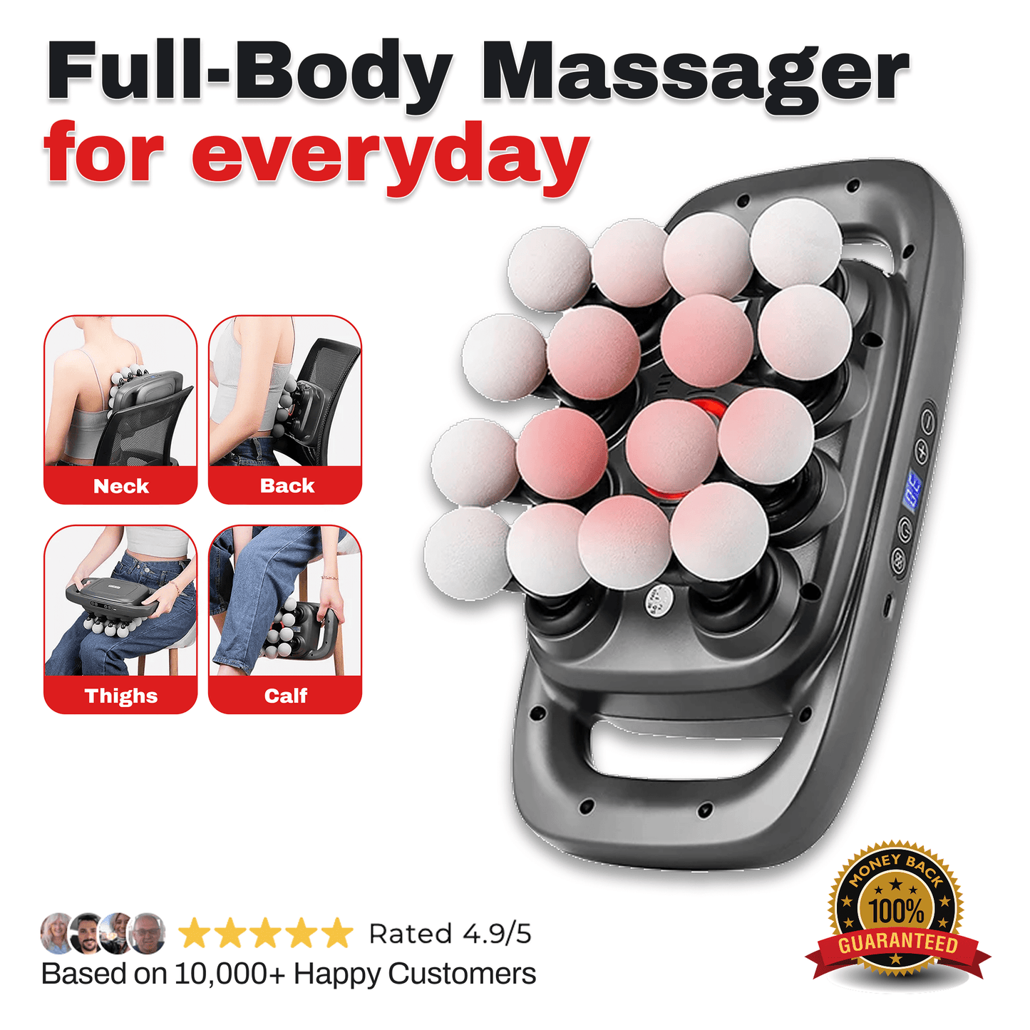 SpinovaRelief+ 16-Head Full-Body Massager