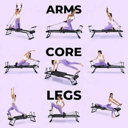 Foldable At-Home Pilates Metal Reformer